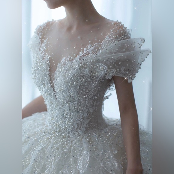 23 New bride Princess small pregnant woman tail high-grade texture French luxury - Picture 9 of 13